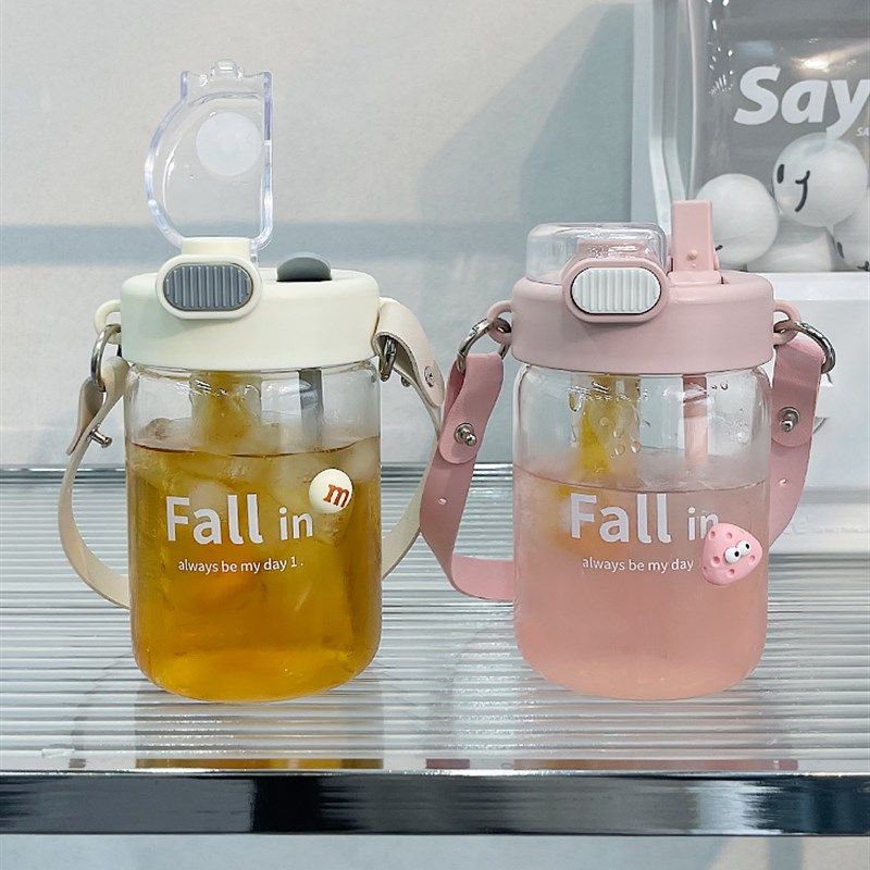 极速少女玻璃杯水杯女生新款2022高颜H值茶水分离泡茶杯家用办公,餐饮具,玻璃杯,淘宝优惠券,粉丝福利购,淘宝优惠卷