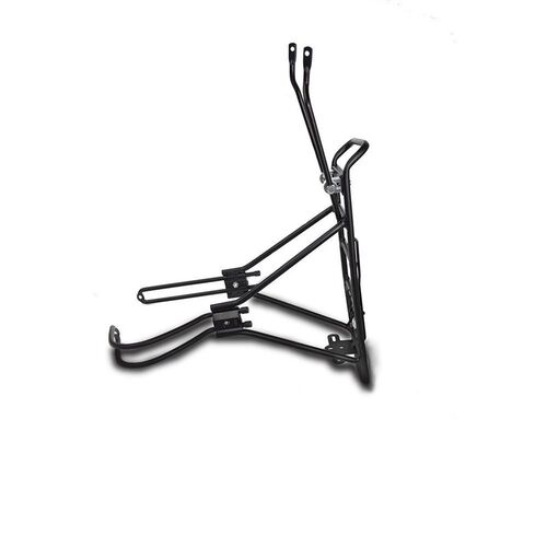 新品山地自行车后货架可调节衣架弯腿坐K架全铝合金通用性尾架配