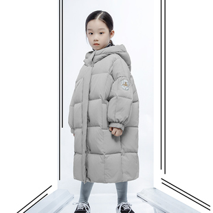 极速儿童羽绒服女童中长款加厚宽松款胖小孩子男R童羽绒服中大童2