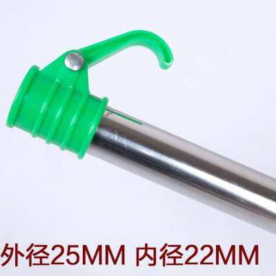 极速铝合金伞杆地插2o.2米钓鱼伸缩杆下杆 通用加厚不锈钢伞钓伞