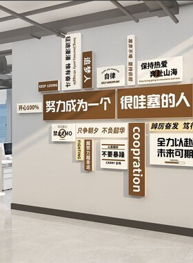 新品开门红职场氛围布置2r024龙年墙面装饰元旦办公室司贴纸新年