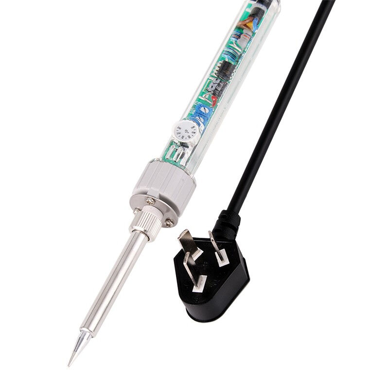 极速黄花(高洁)907S调温电烙铁60W恒温烙铁480度工业级.烙铁电脑