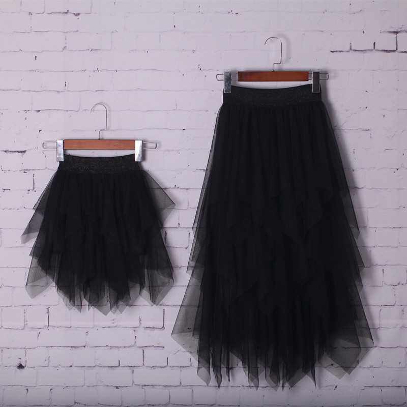 极速女童半身裙春夏洋p气长款儿童蛋糕纱裙蓬蓬裙公主裙短裙亲子