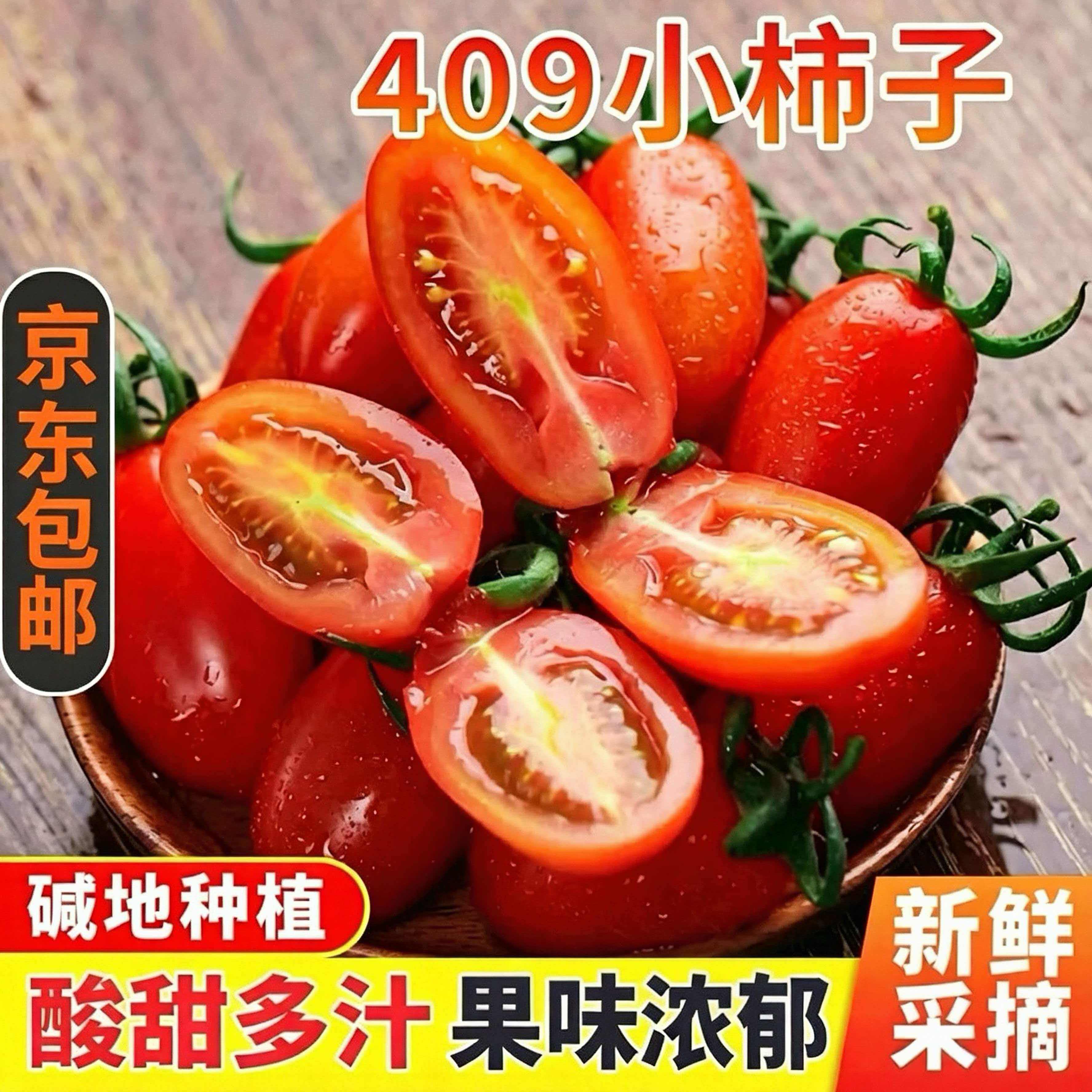 正宗409花生柿子长粒小番茄新鲜西红柿千禧圣女果水果孕妇水果