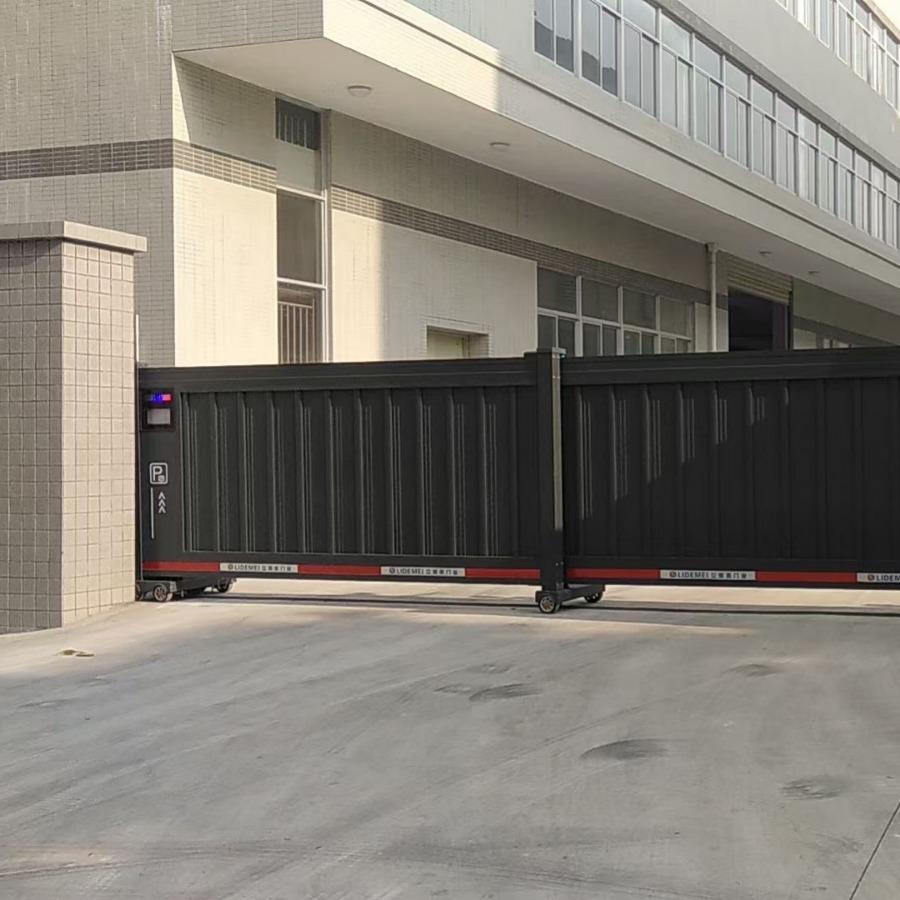 电动伸缩门工业门伸缩门自动门平移门源头厂家段滑门封板