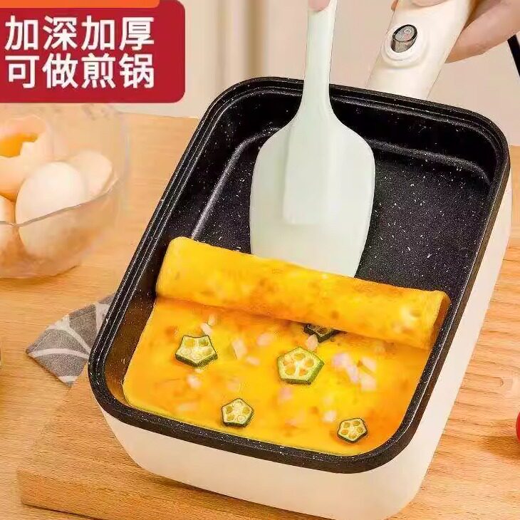 苏泊康插电玉子烧锅小煎锅方形煎锅不粘锅厚蛋烧麦饭石电