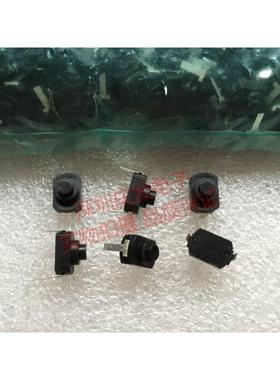 小型直插自锁开关按钮 2脚黑色薄 小型长12MM宽8MM高度8MM 1A30v