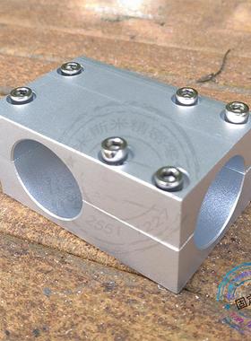 分离型T型夹连接件光轴支架十字夹三通管夹铝合金钢制横竖立柱型