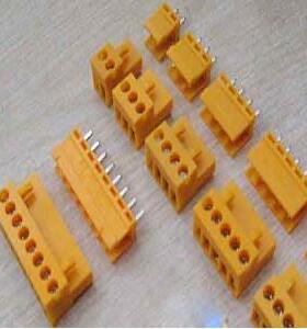 接插件HT3.96-3P 3芯 橙色 直针/弯针 间距3.96mm 接线端子 一套