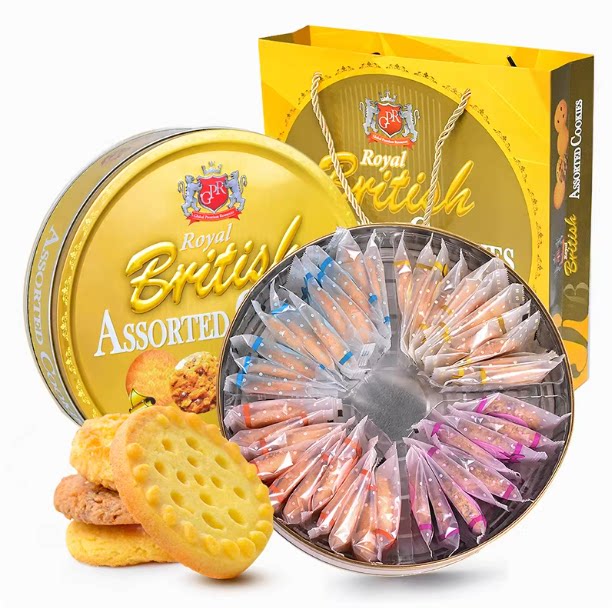 马来西亚原装进口GPR丹麦风味黄油多口味曲奇饼干零食下午茶点