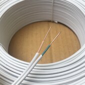 HBGYV2芯室外电话线 2x1.2铁芯硬线果树绑线100米 铜包钢光缆扎线