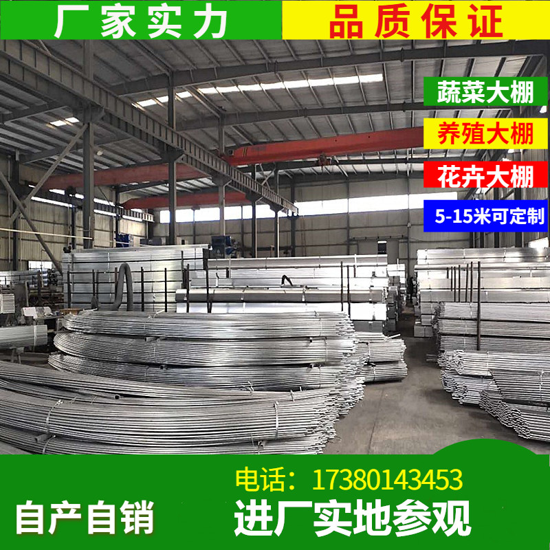 花卉多肉椭圆管养殖养猪蔬菜温室大棚骨架钢管全套花棚养殖大棚