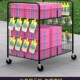 可折叠移动小推车地摊架子夜市摆摊推车 网红小车 简易饰品展示架