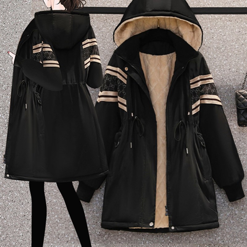 胖MM大码女装2024年新款加绒宽松高端洋气棉衣棉服外套冬200斤潮