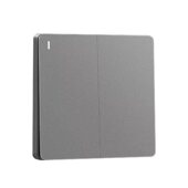 法狮龙开关插座灰色开关86型家用墙壁墙式 插座面板开关 五孔暗装