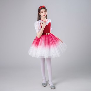 元旦国庆儿童表演服装合唱幼儿园毕业班服儿童朗诵中小学生演出服