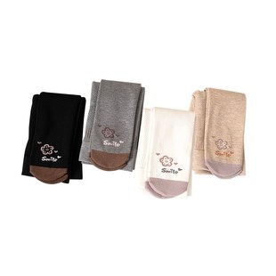 女童打底裤春秋季薄款连脚裤袜白色舞蹈袜防滑儿童连裤袜百搭裤子