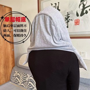 睡眠帽子纯棉头部保暖月子帽睡帽隔音专用老人睡帽头套保暖帽