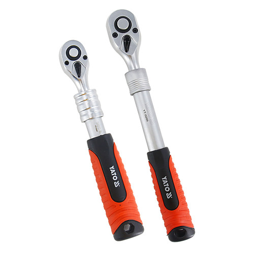 YATO棘轮扳手72齿可伸缩快速小飞中飞大飞双向自动省力刺轮板子