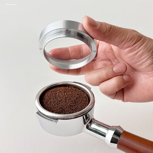 磨豆机接粉杯咖啡豆称量杯闻香杯子防飞粉58mm意式手柄接粉环加厚