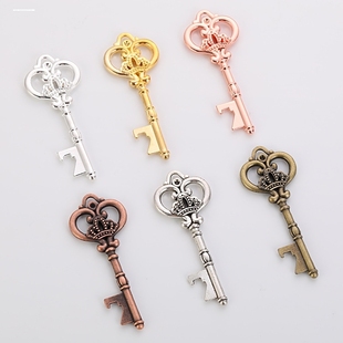 钥匙扣啤酒开瓶器创意简约匙扣钥匙扣啤酒启子男腰挂红酒开瓶器