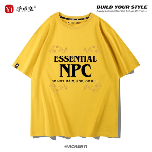 NPC非玩家角色短袖T恤