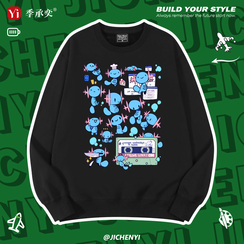 宝可梦金银乌波周边衣服圆领卫衣