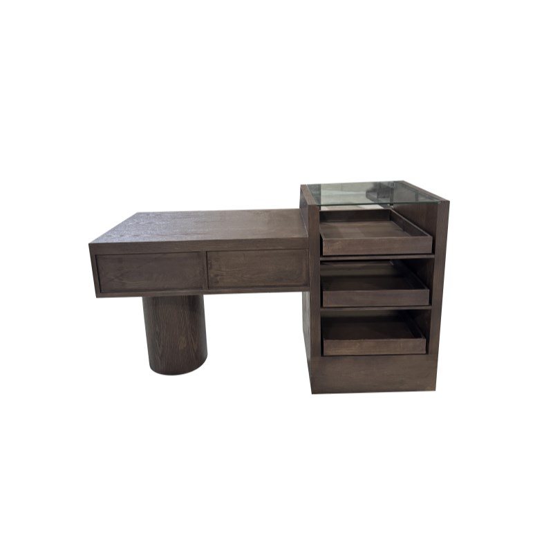 复古法式中岛桌展示台服装店收银台边柜陈列装Q饰品储物柜鞋柜斗