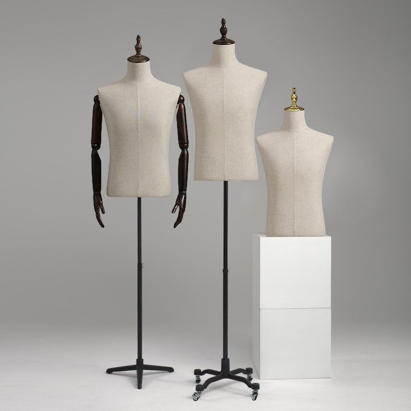 服装店男版全身模l特展示架半身西服休闲包布假人偶橱窗陈列道具