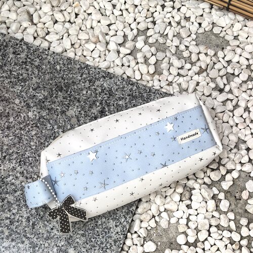 韩系慕斯星星手工简约大容量笔袋