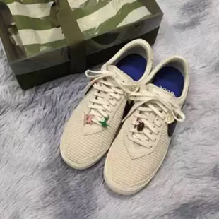 Bode联名款复古美式黑白色德训休闲板鞋男女运动鞋橄榄球钉鞋