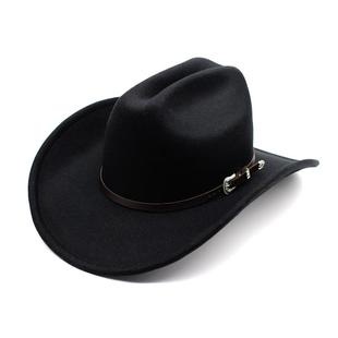 Men Women Western Cowboy Fedora Jazz hat 西部牛仔毛呢礼帽