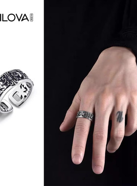 十字架戒指男小众设计复古个性潮