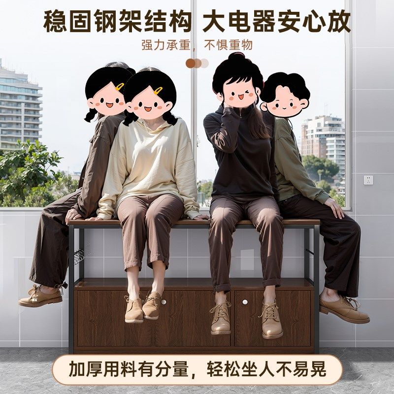 厨房置物架落地多层橱柜靠墙一体餐边柜家用烤箱微波W炉架子收纳,厨房/烹饪用具,微波炉置物架,淘宝优惠券,粉丝福利购,淘宝优惠卷