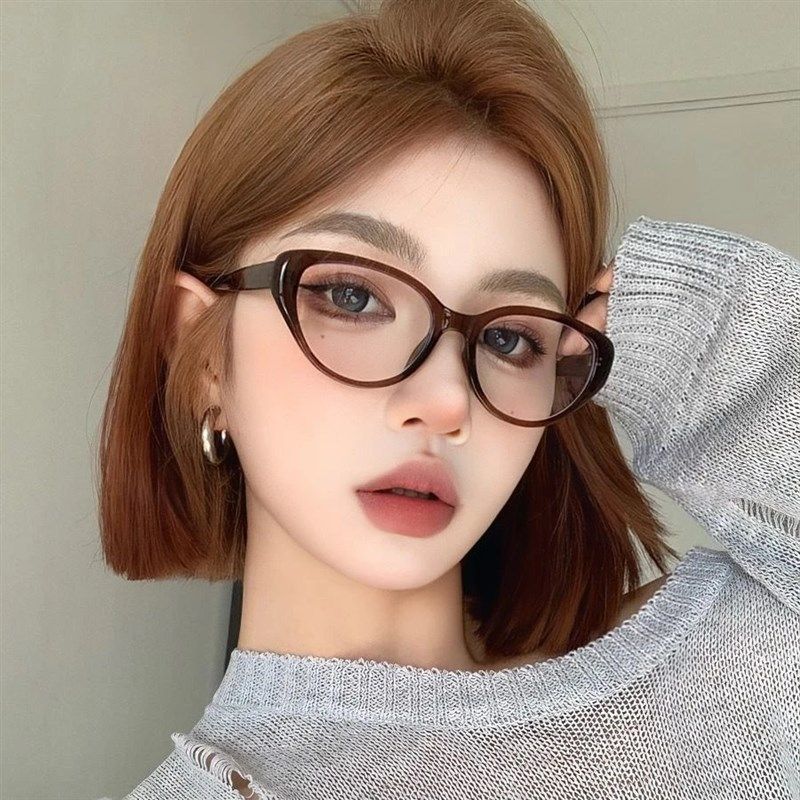 【下单立a减50】猫眼方圆脸显瘦复古黑框猫型素颜眼睛镜框可百搭J,居家日用,其它,淘宝优惠券,粉丝福利购,淘宝优惠卷