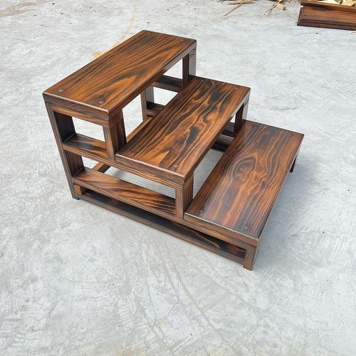 【可定做尺寸】新西兰松3层增高架楼F梯脚踏多层增高架阳台飘窗凳