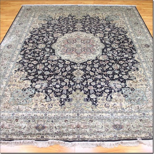 毯译 出口海外波斯手工真丝地毯 274x366厘米