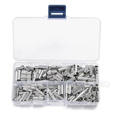 260pcs盒装快速非绝缘对接中间裸端子对插接线端子连接器