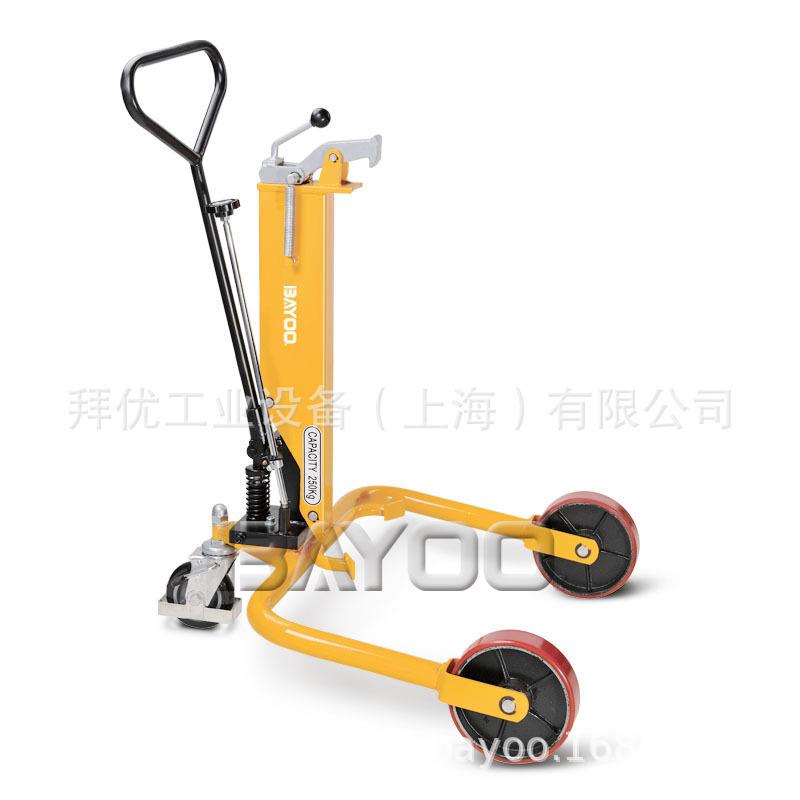 拜优(BAYOO)油桶搬动车油桶搬运小车简易油桶车油桶堆高