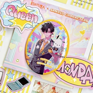 官方正版 时光代理人xSanriocharacters联动徽章程小时陆光夏斐