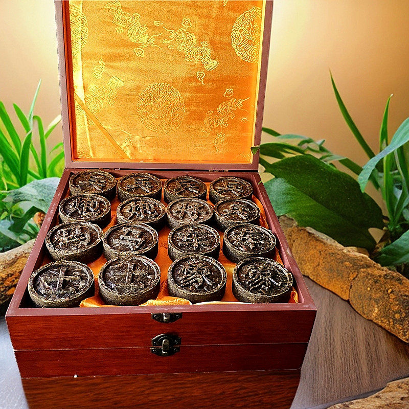 普洱茶象棋生茶工艺品茶雕茶艺象棋茶叶礼品茶节日创意送人礼品
