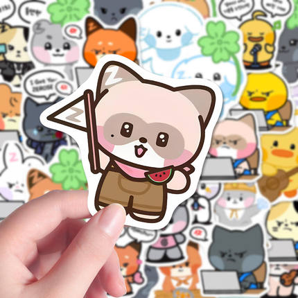 108张卡通可爱精美zeroni水果乐园动物贴纸zb1章昊金奎彬成员周边