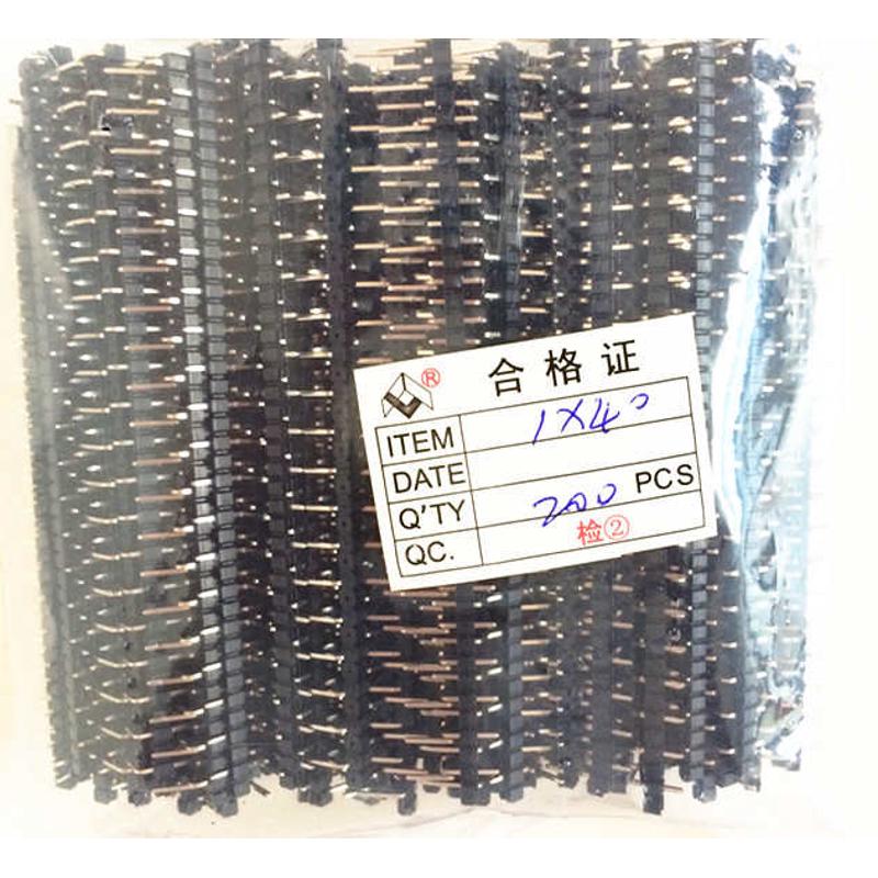 全新 接插件 间距5.08MM 1x40单排弯针 1x20PIN 2x40双排弯针