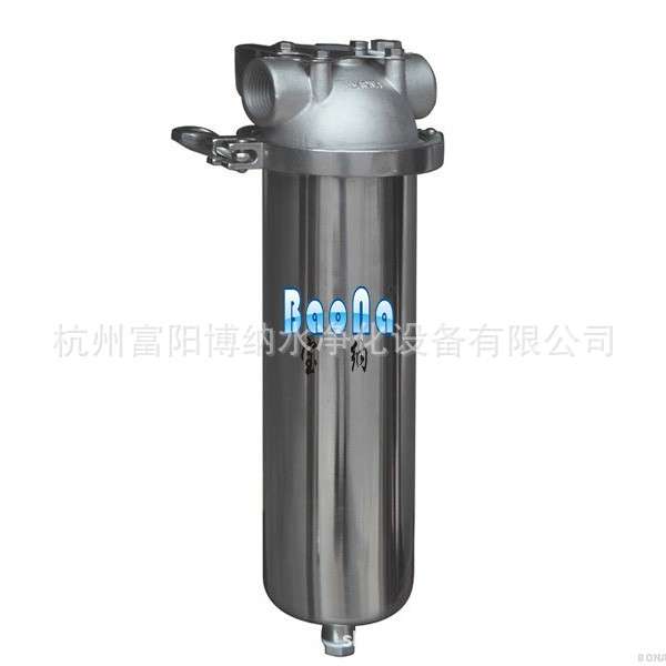 不锈钢10寸单芯过滤器 前置过滤器1寸口 不锈钢滤瓶 不锈钢滤壳