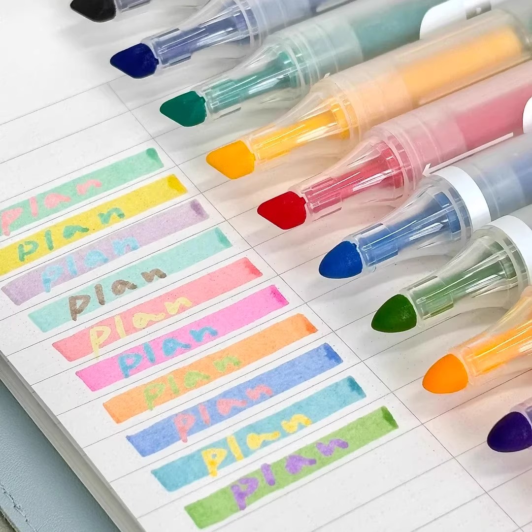 Planwith双头叠色荧光笔