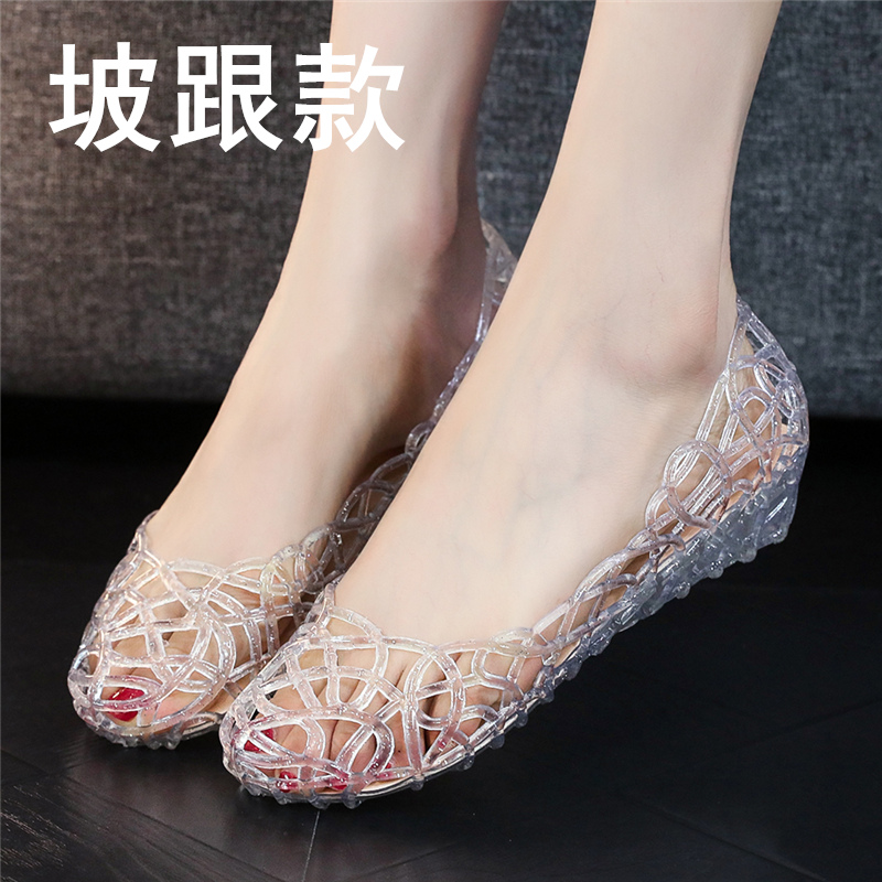 水晶凉鞋女夏季2025新款