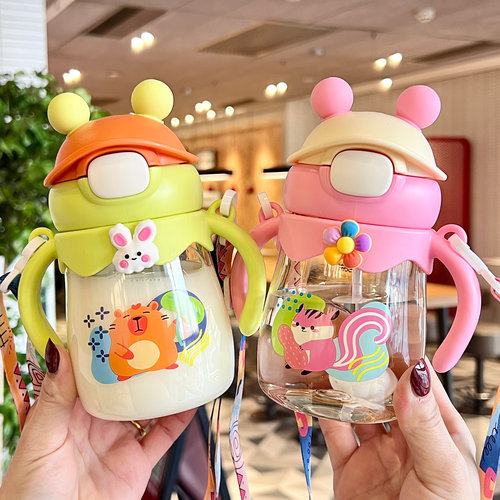 儿童吸管水杯一岁以上宝宝吸管杯子幼儿园专用水壶喝水学饮杯子