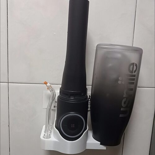 适用笑容加usmile冲牙器c30/c50壁挂沥水架收纳架置物架墙上放置