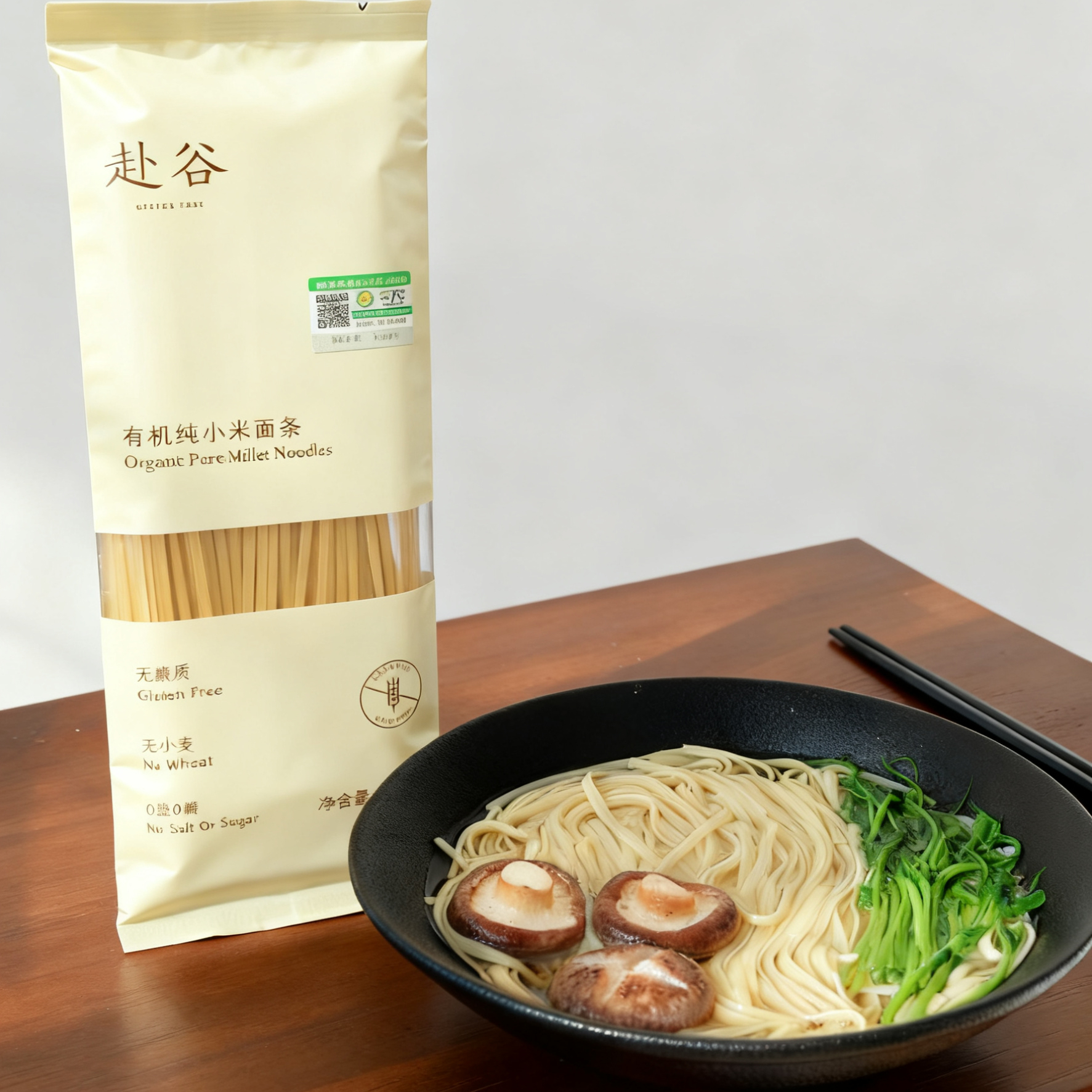 赴谷有机纯小米面条无麸质