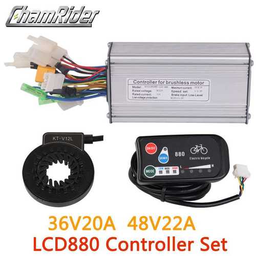 36V 48V 500W Controller LED 880 display Meter PAS Set E-bike